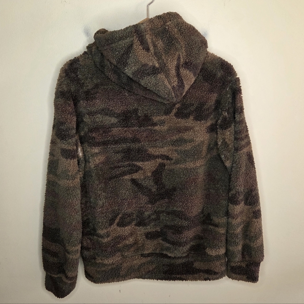Rewash | Camo Fleece Hooded Pullover Sweatshirt Size Medium - Picture 5 of 5
